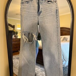 Abercrombie & Fitch Light Blue Straight Leg Jeans